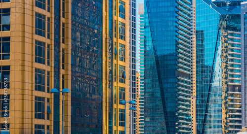 Modern residential architecture of Dubai, UAE