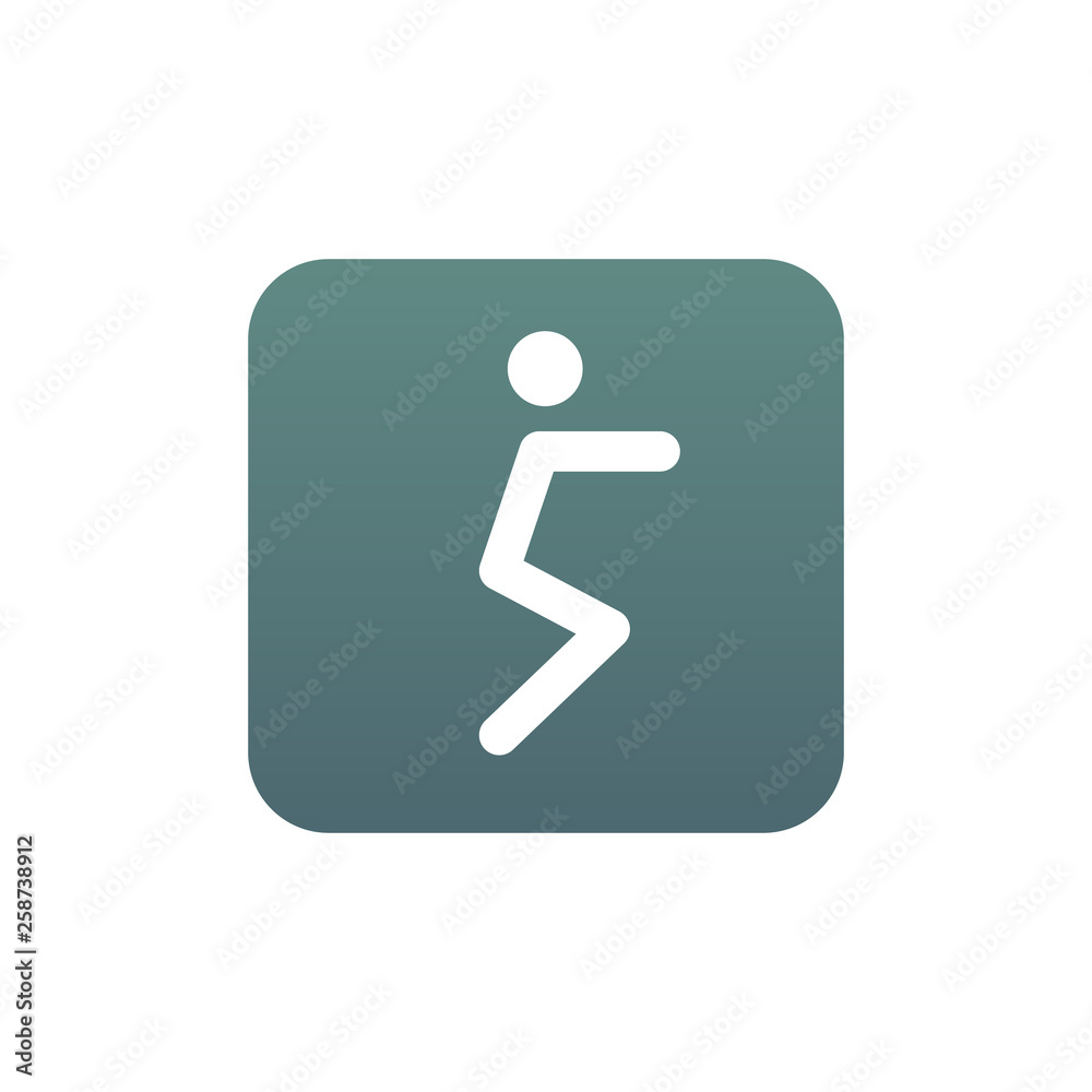 Vector to squat Icon Vector to squat Icon