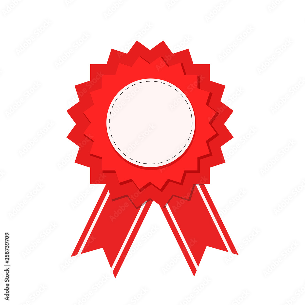 red seal guarantee with ribbon, vector illustration red seal guarantee with ribbon, vector illustration
