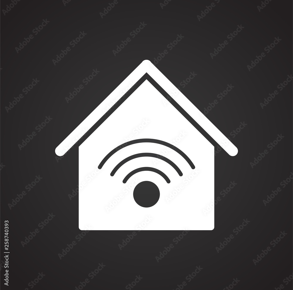 Smart home related icon on background for graphic and web design. Simple vector sign. Internet concept symbol for website button or mobile app. Smart home related icon on background for graphic and web design. Simple vector sign. Internet concept symbol for website button or mobile app.