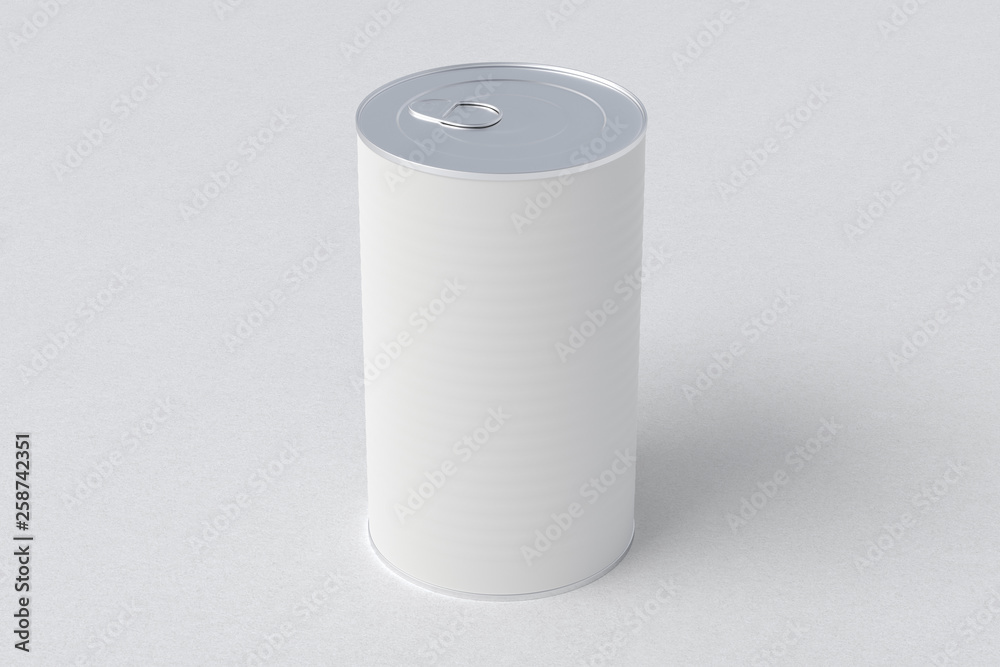 Blank tin can food container with easy open pull ring Blank tin can food container with easy open pull ring