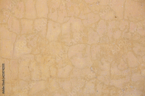 The texture of the old cement wall with scratches  cracks  dust  crevices  roughness  stucco. Can be used as a poster or background for design.