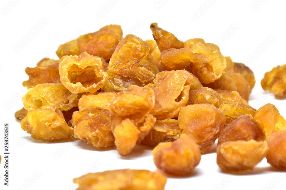 dried longan isolated on white background dried longan isolated on white background