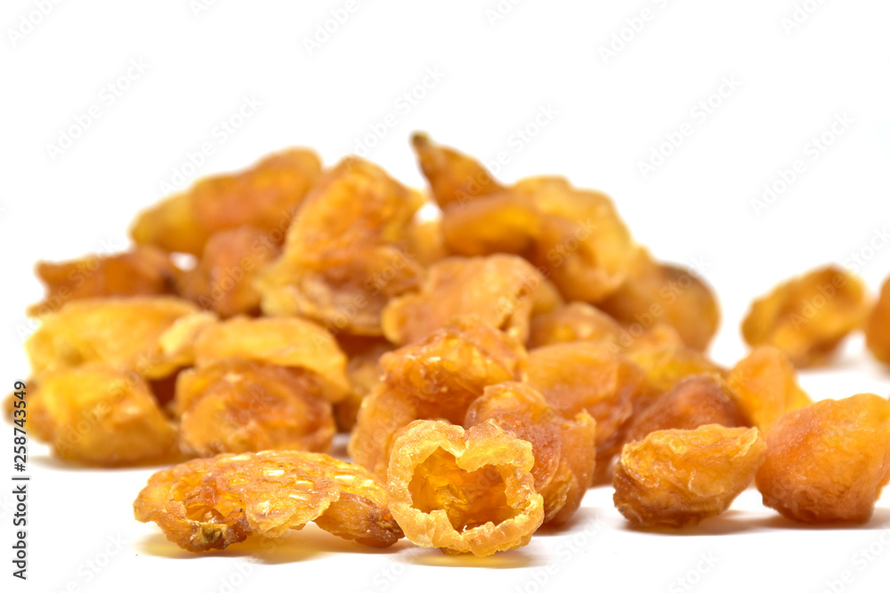 dried longan isolated on white background dried longan isolated on white background