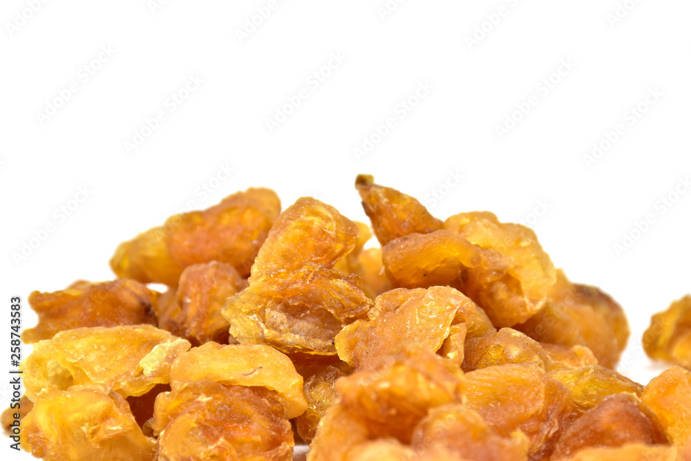 dried longan isolated on white background dried longan isolated on white background