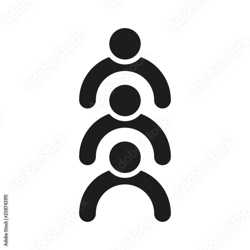 People logo. team icon. partner symbol. Vector eps 08.
