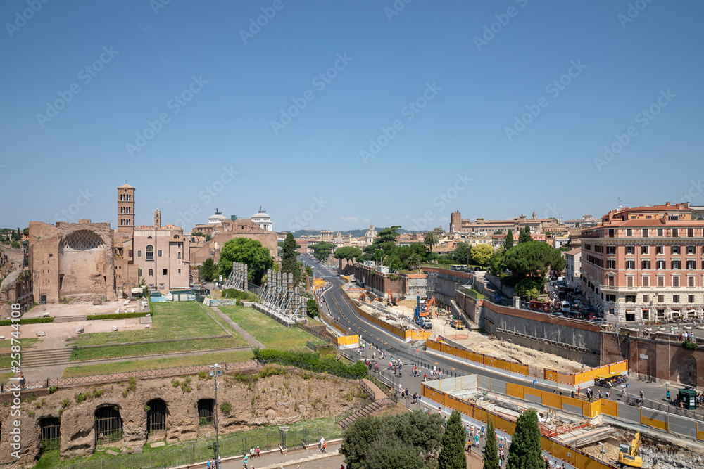Panoramic view of city Rome