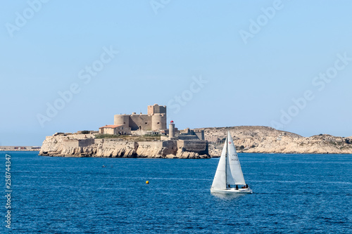 the Mediterranean Sea and the Château d'If, Marseille