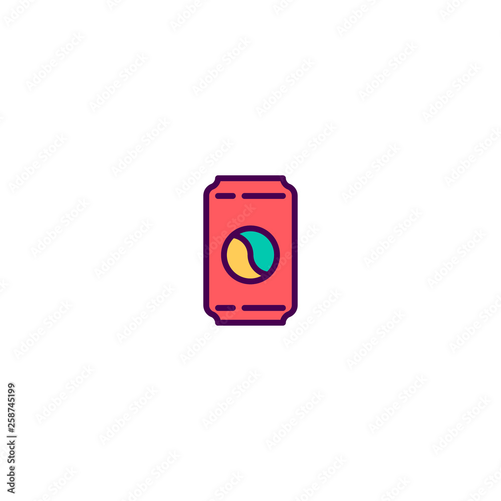 Can icon design. Gastronomy icon vector design Can icon design. Gastronomy icon vector design