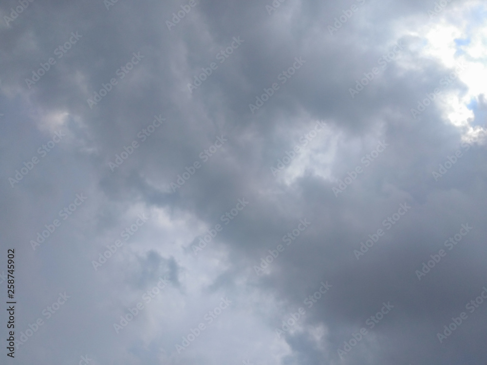 Fototapeta premium White soft cloud texture on blue sky background