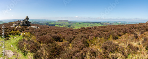 Shropshire landscape at the Stiperstones National Nature Reserve, England, UK