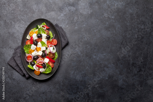 Greek salad plate