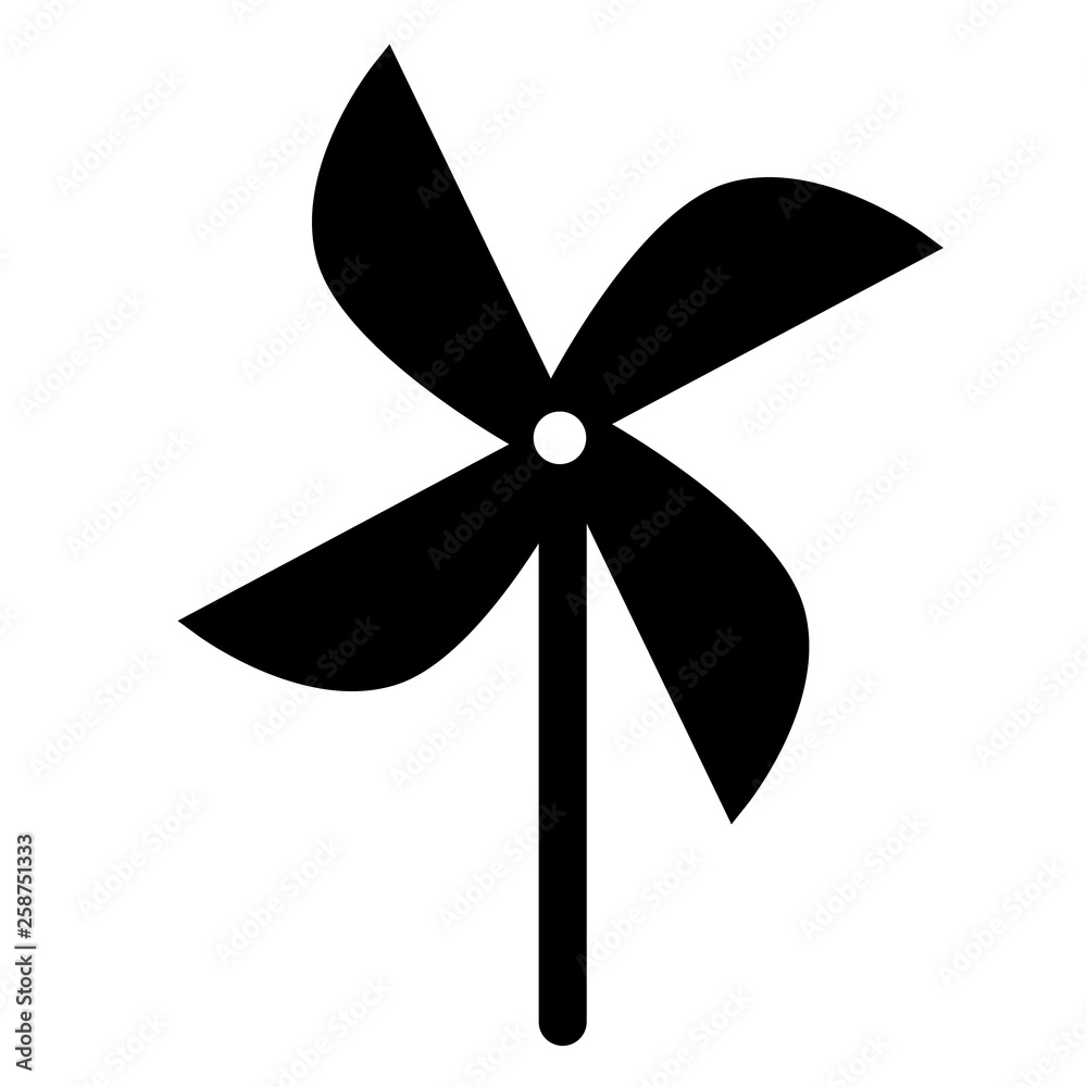 Wind whizzer flat illustration on white Wind whizzer flat illustration on white
