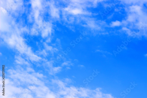 White cloud on Blue sky.