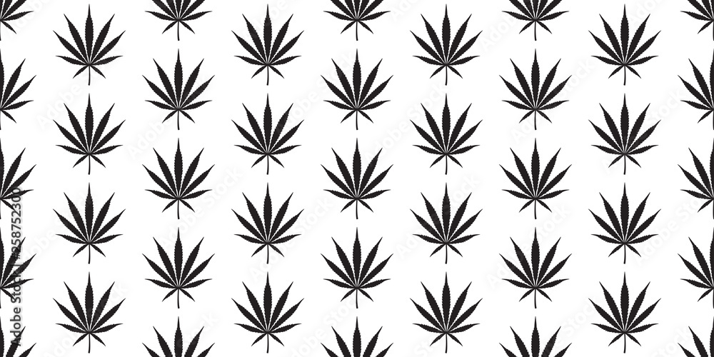 Marijuana seamless pattern cannabis weed vector leaf scarf isolated repeat wallpaper tile background plant Marijuana seamless pattern cannabis weed vector leaf scarf isolated repeat wallpaper tile background plant