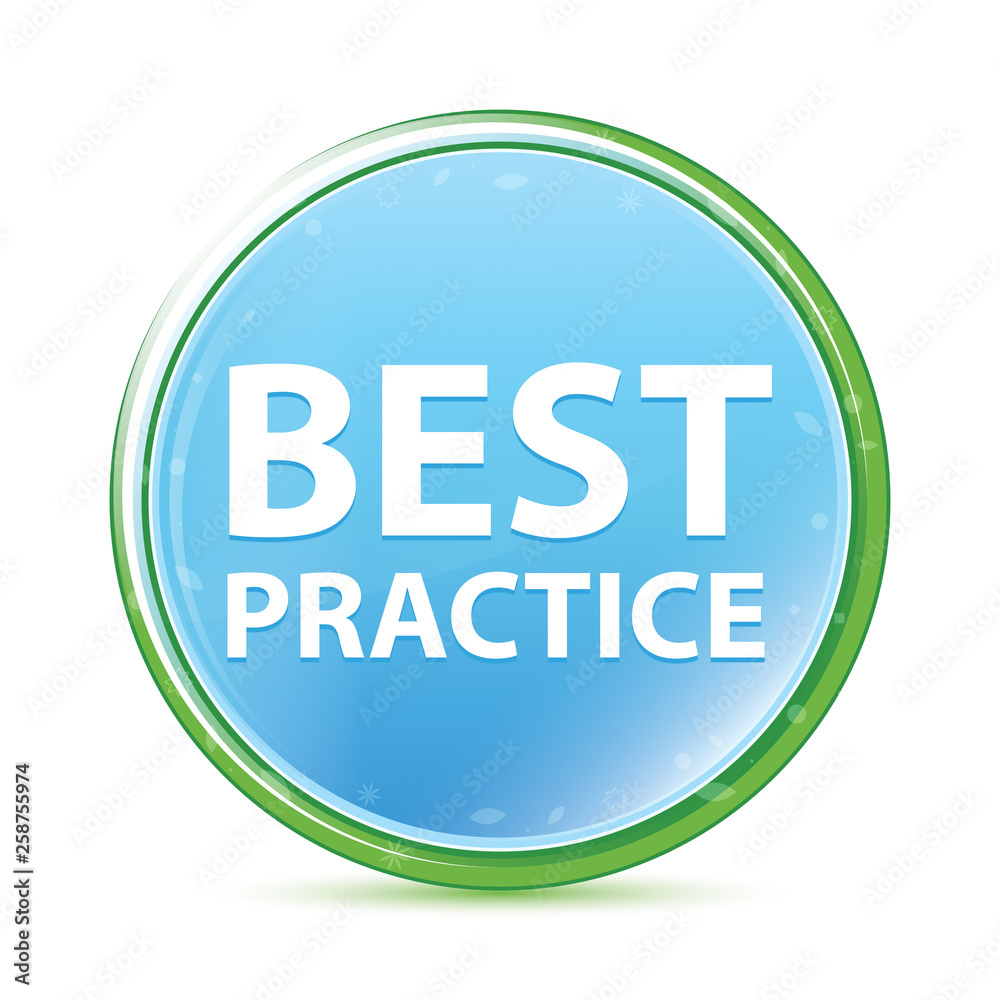 Best Practice natural aqua cyan blue round button Best Practice natural aqua cyan blue round button