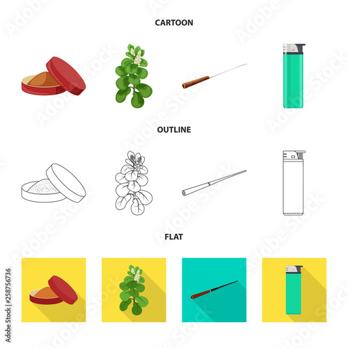 Vector design of refuse and stop symbol. Set of refuse and habit stock symbol for web.