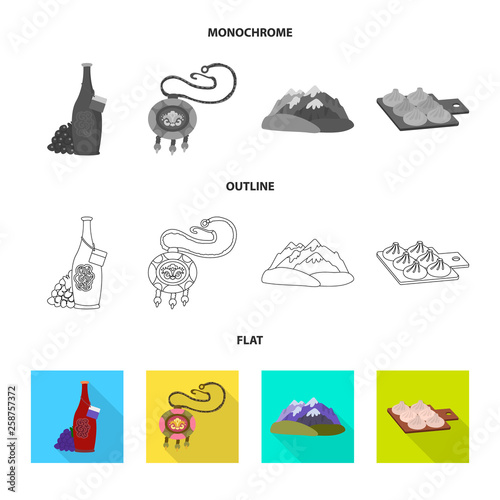 Vector design of culture and sightseeing icon. Collection of culture and originality stock vector illustration.