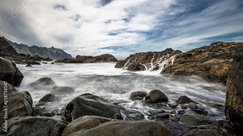 Foam surf of the Atlantic