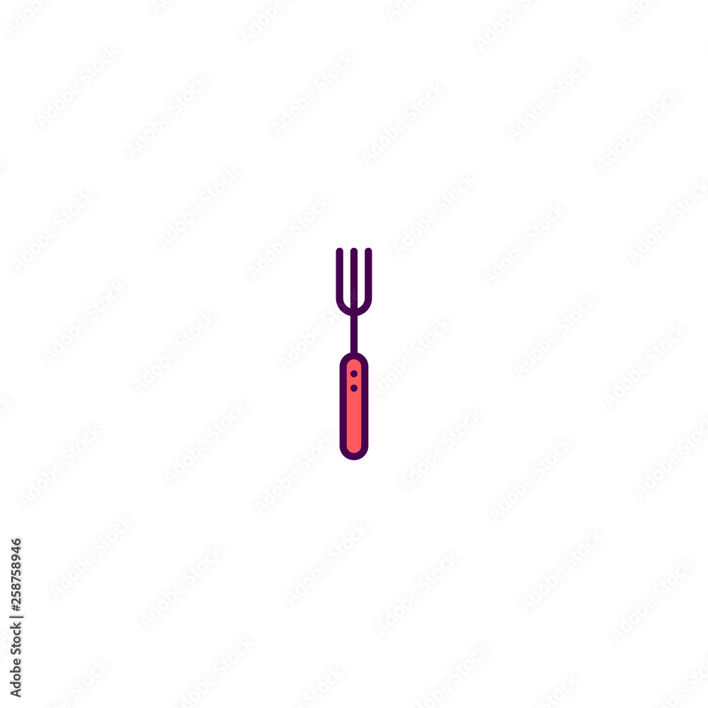 Fork icon design. Gastronomy icon vector design Fork icon design. Gastronomy icon vector design