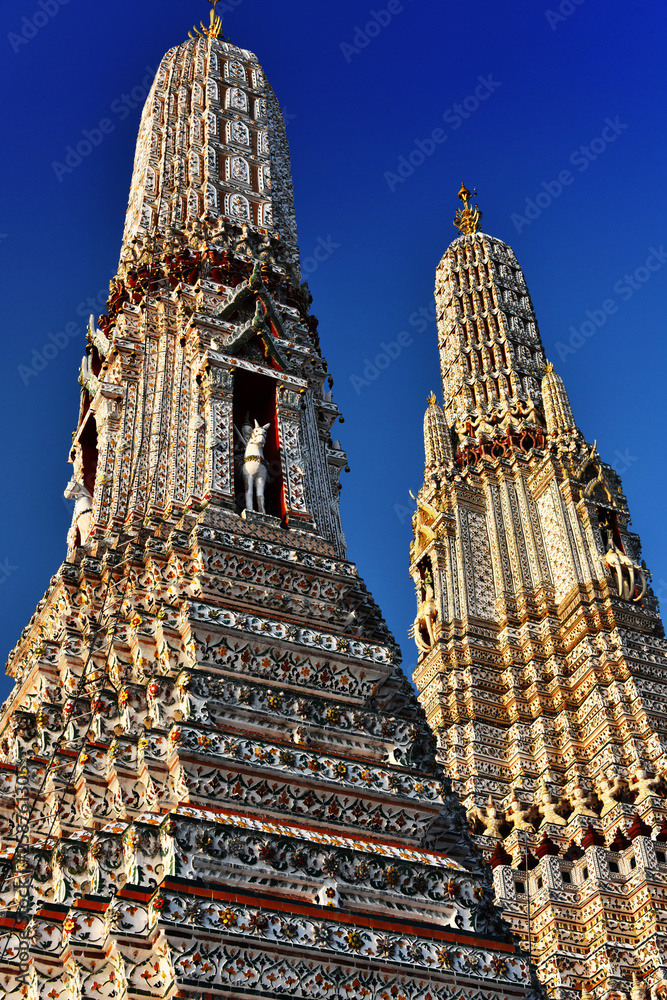 Wat Arun Ratchawararam, a Buddhist temple in Bangkok, Thailand