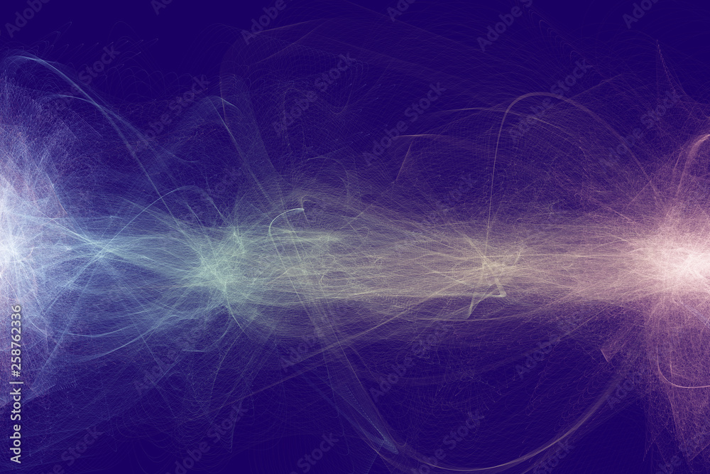 Creative colorful abstract background with light lines