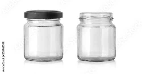 glass jar isolated