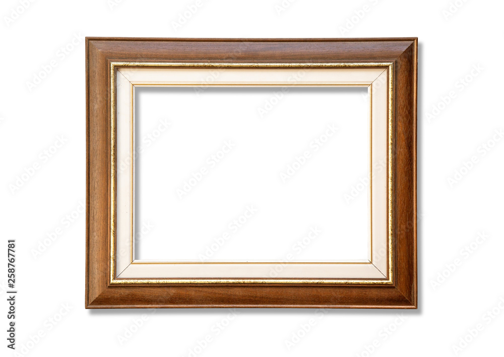 wooden frame isolated