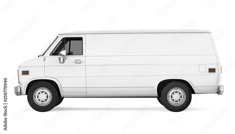 Delivery Van Isolated