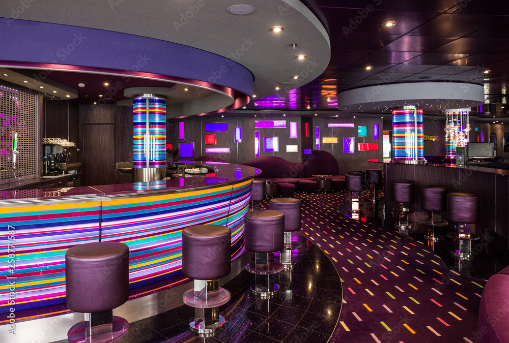Cruise liner MSC Splendida: Bar interior of Cruise liner MSC Splendida ...
