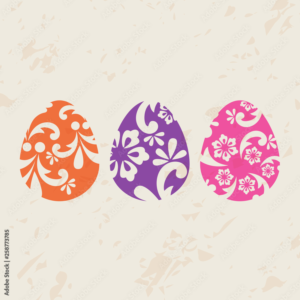 Beautiful Easter eggs illustration Beautiful Easter eggs illustration