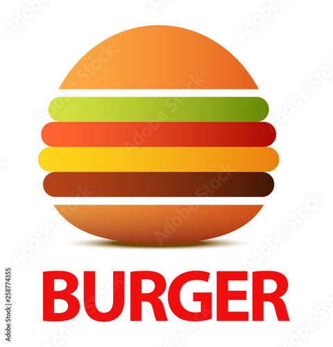 Burger logo or icon for Caf...