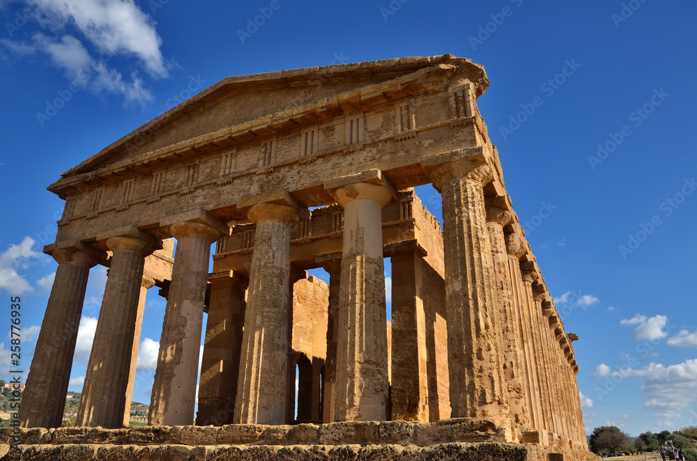 The Valley of the Temples is an archaeological site in Agrigento, Sicily, Italy. The Valley of the Temples is an archaeological site in Agrigento, Sicily, Italy.