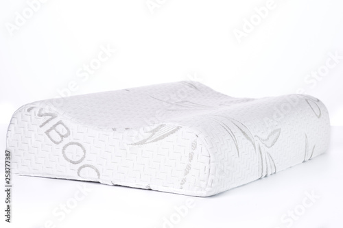 Orthopedic pillow memory foam isolated