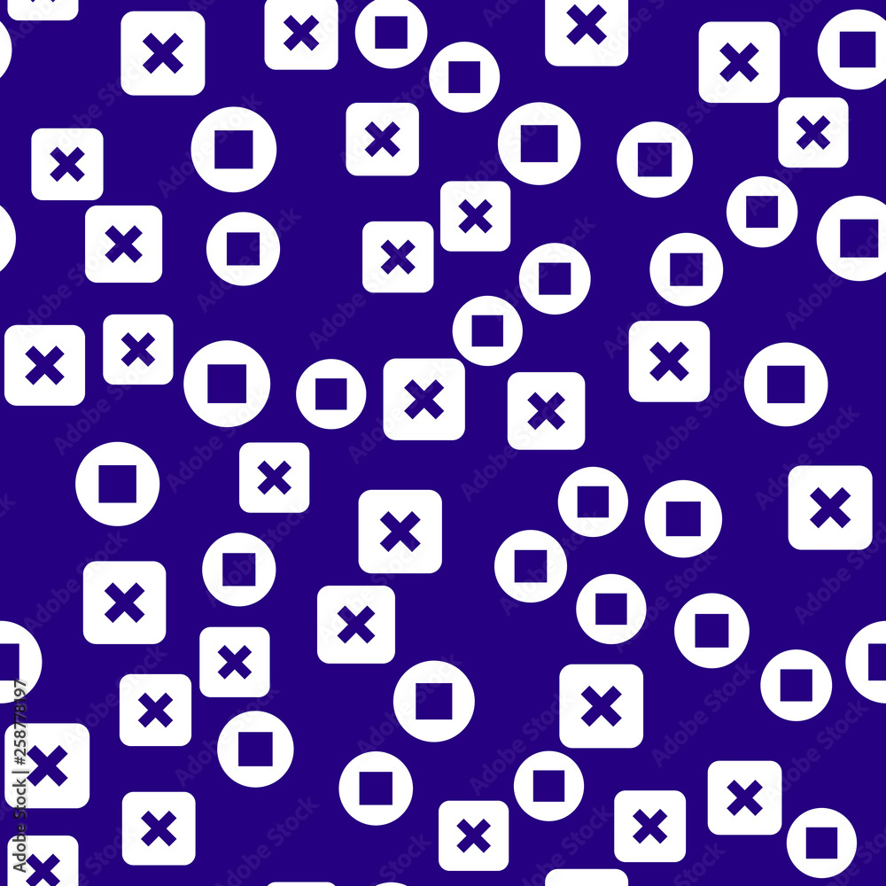 Colorful pattern with different shapes objects. Texture background for textile, print, paper, fabric background, wallpaper