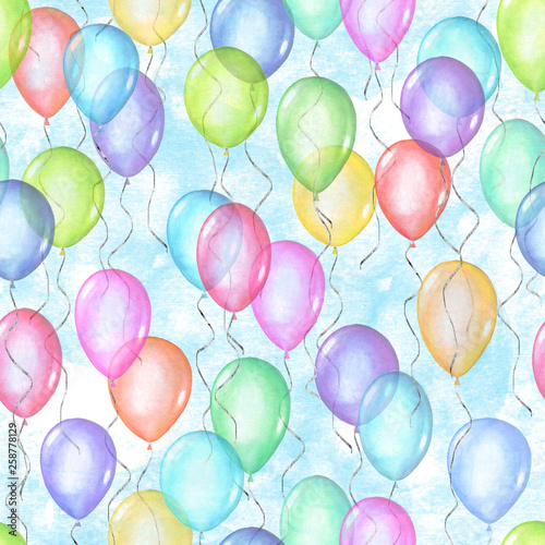 Seamless pattern of colorfu...