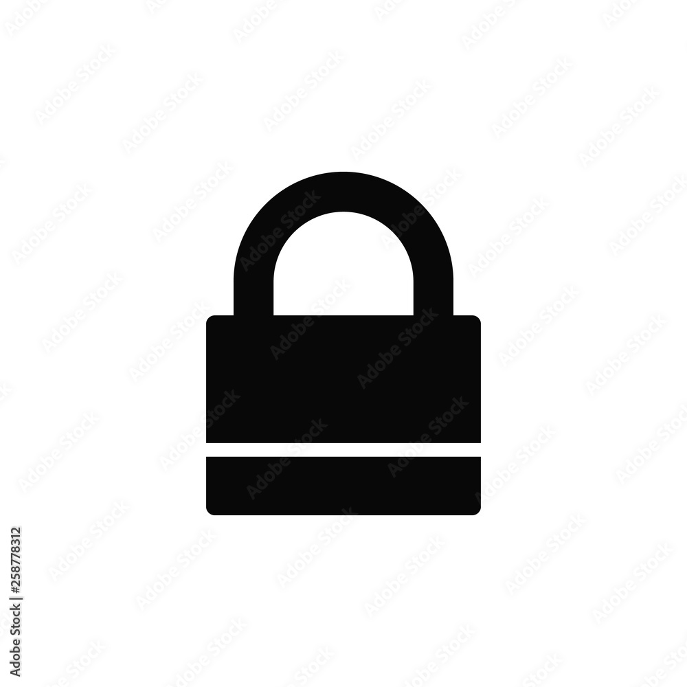 Lock, padlock, private, secure, icon, flat. Element of security for mobile concept and web apps illustration. Thin flat icon for website design and development, app. Vector icon Lock, padlock, private, secure, icon, flat. Element of security for mobile concept and web apps illustration. Thin flat icon for website design and development, app. Vector icon