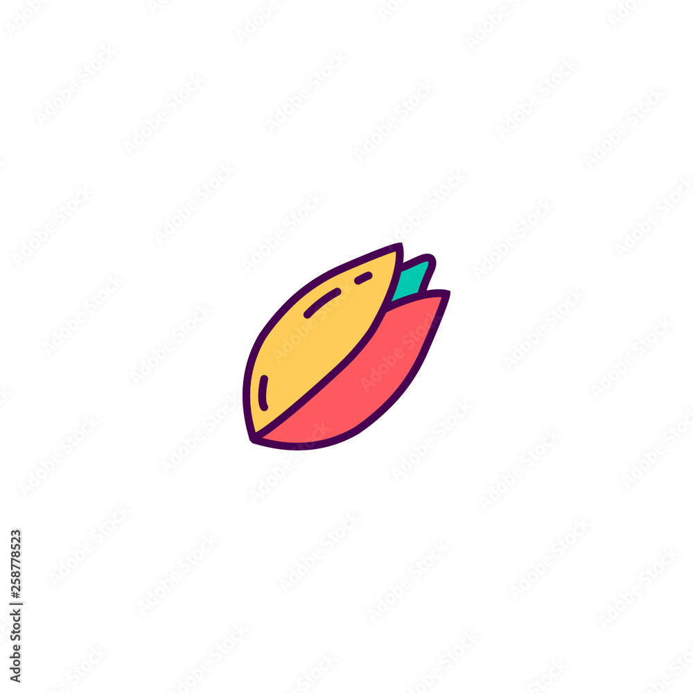 Pistachio icon design. Gastronomy icon vector design Pistachio icon design. Gastronomy icon vector design