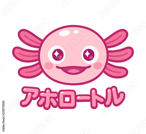 Kawaii axolotl face