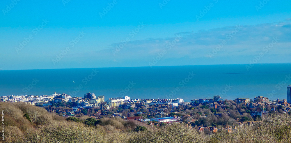 Panorama of Eastbourne, East Sussex, UK