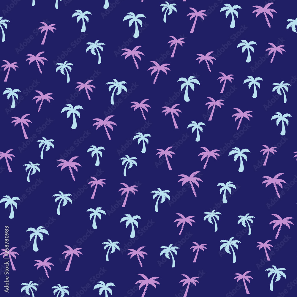 Coconut palm tree. Tropical vector Seamless pattern Coconut palm tree. Tropical vector Seamless pattern