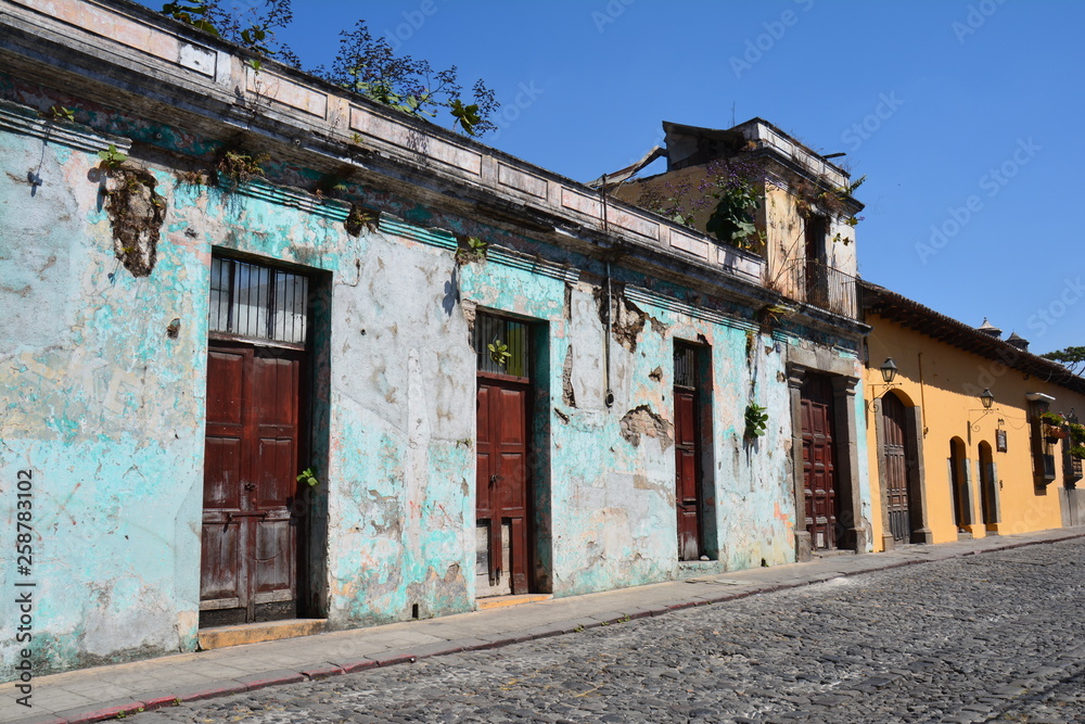 Vieille Ville Colorée Antigua Guatemala