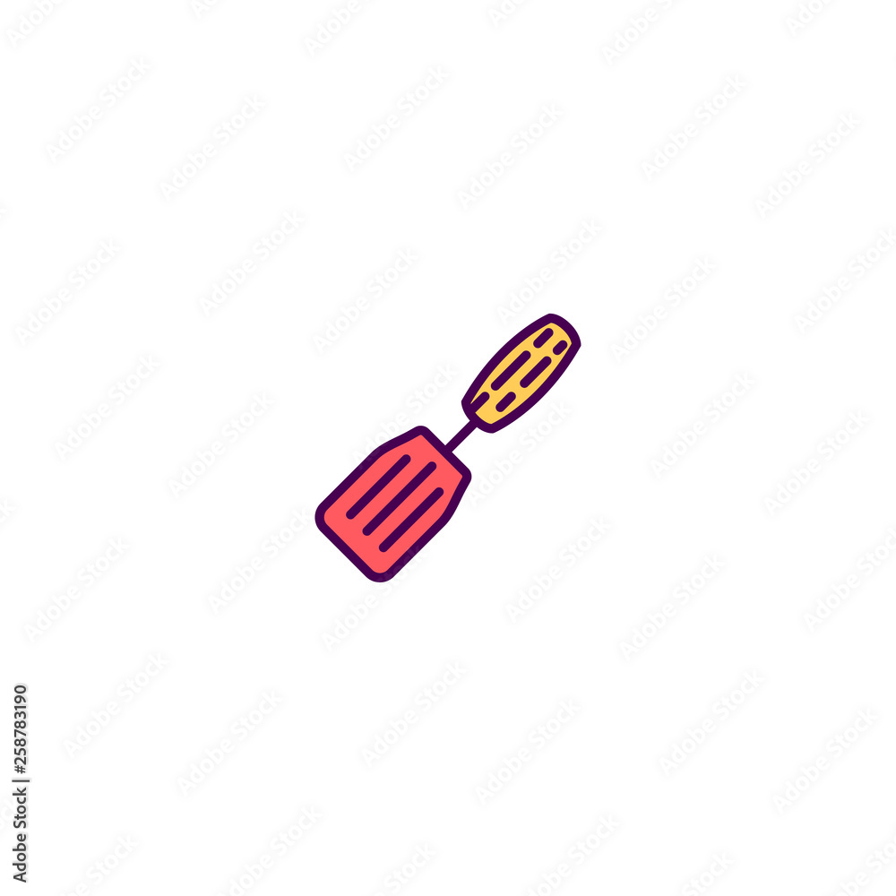 Spatula icon design. Gastronomy icon vector design Spatula icon design. Gastronomy icon vector design