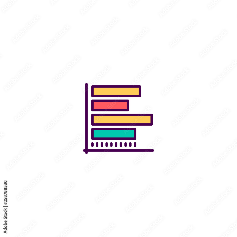 Bar chart icon design. Marketing icon vector design Bar chart icon design. Marketing icon vector design