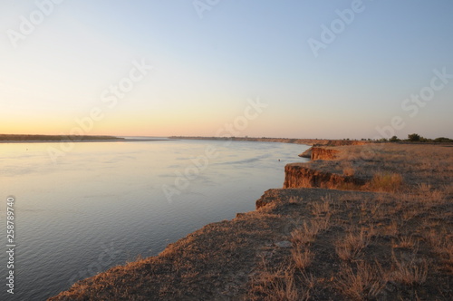 Sand dunes over the river