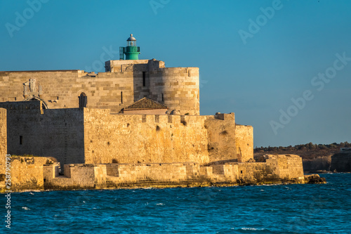 Castello Maniace citadel, Syracuse (Siracusa), a historic city on the island of Sicily, Italy. Notable for its rich Greek history, culture, amphitheatres, architecture