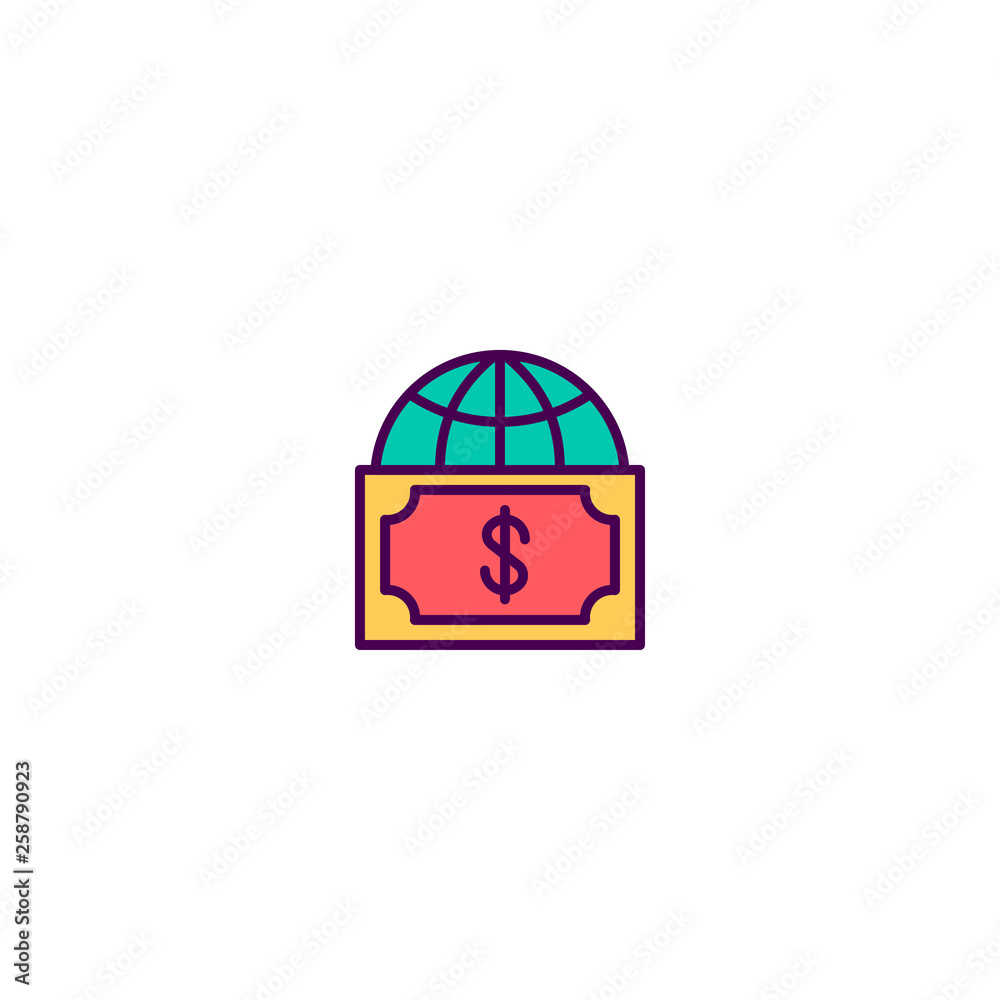 Currency icon design. Marketing icon vector design Currency icon design. Marketing icon vector design