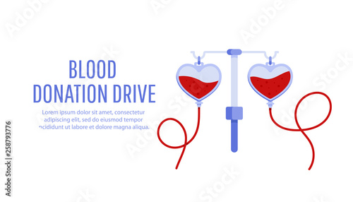 Blood donation drive design poster