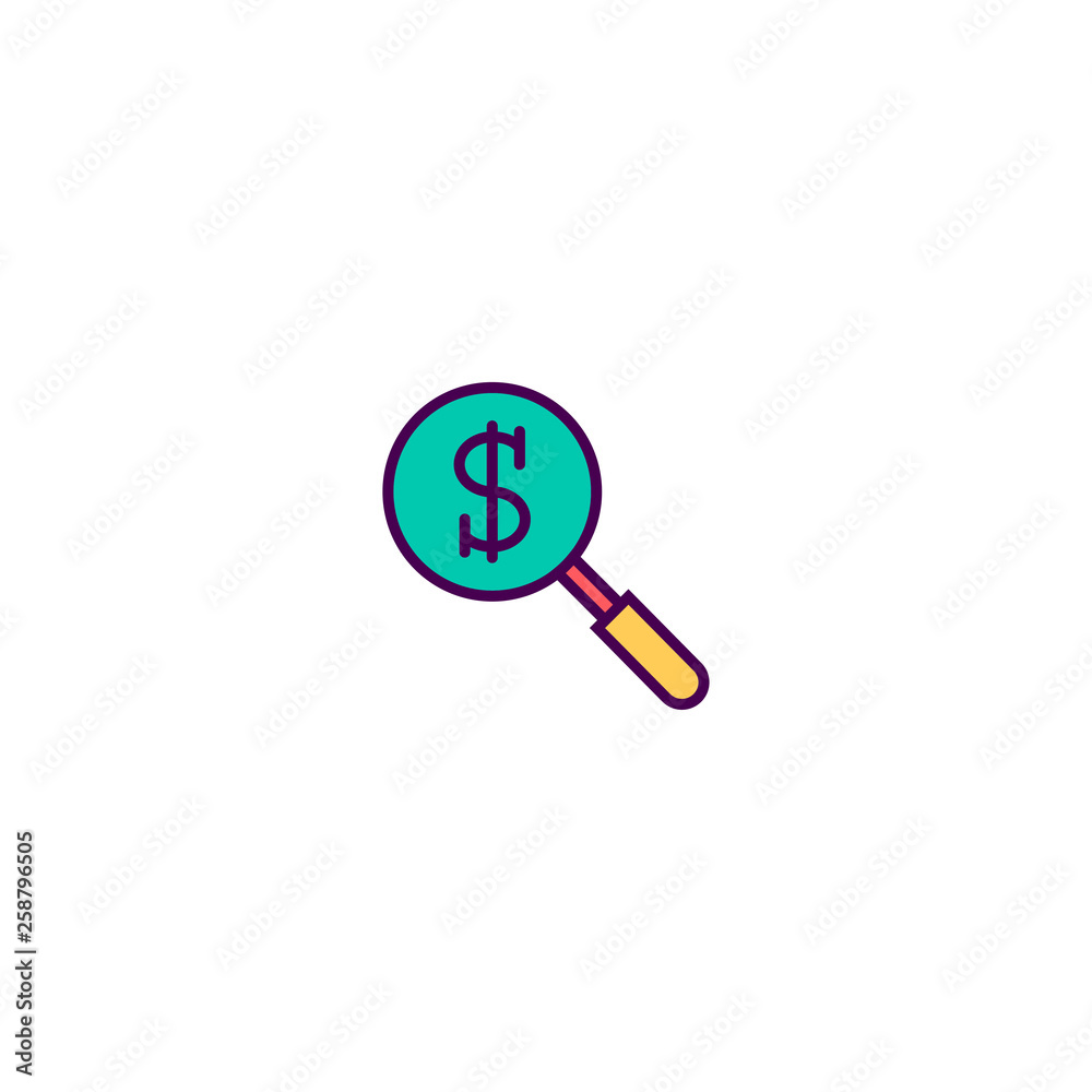 Search icon design. Marketing icon vector design Search icon design. Marketing icon vector design