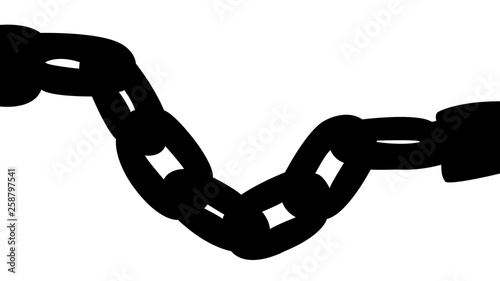 a chain silhouette vector